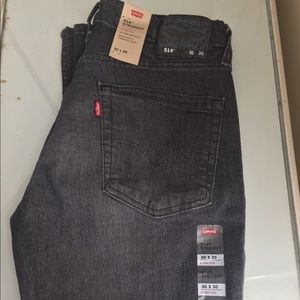 New Levi 514 Straight Jeans; size 30x30